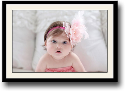 

Cute pink flower baby image Fine Art Print(10 inch X 14 inch, Framed)