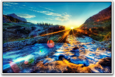 

Mountain Sunrise Paper Print(12 inch X 18 inch)