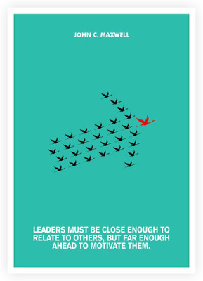 

Leaders Motivation John Maxwell Quotes Paper Print(16.5 inch X 11.5 inch, Rolled)