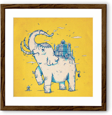 

Elephant Monument Fine Art Print(24 inch X 24 inch, Framed)