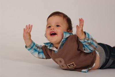 

Child's Love - Happy Baby (3) Paper Print(12 inch X 18 inch, Stretched)