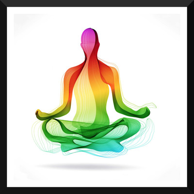 

Spirit Of Sports - Digital Painting - Yoga Kundalini - A3 Size Framed Poster Paper Print(17 inch X 12 inch)
