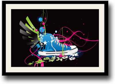

Colorful Shoe Fine Art Print(10 inch X 14 inch, Framed)