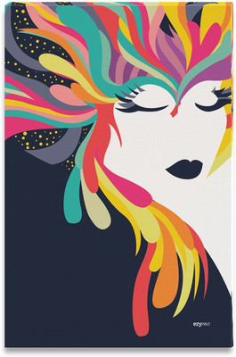 42% OFF on Axro's Girl Canvas Art(18 inch X 12 inch, Framed)