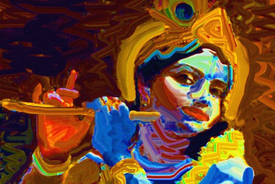 

Posterhouzz Lord Krishna Poster Fine Art Print(12 inch X 18 inch, Rolled)