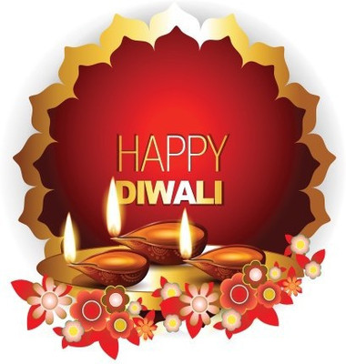 

Posterhouzz Happy Diwali Poster Fine Art Print(12 inch X 18 inch, Rolled)