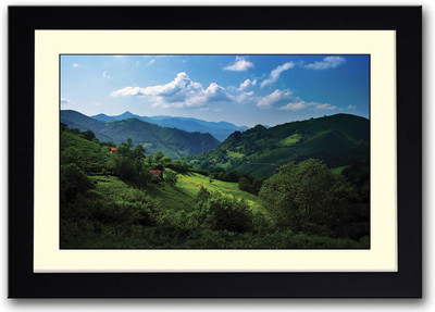 

Green Mountains Fine Art Print(14 inch X 20 inch, Framed)