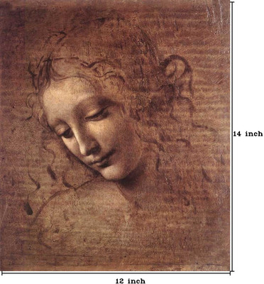 48% OFF on Female Head by Leonardo da Vinci Paper Print(14 inch X 12 inch, Rolled)
