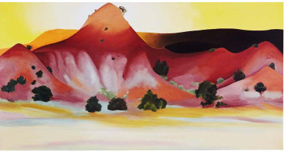 

Modern Masters Collection - Hills And Mesa By Georgia O'Keeffe - Ready To Frame Rolled Digital Art Print On Photographic Paper(24 inch X 12 inch, Rolled)