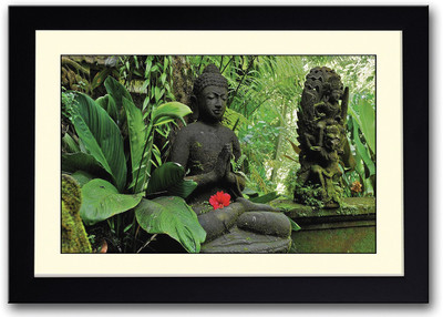 

Buddhism Sculptures Fine Art Print(14 inch X 20 inch, Framed)
