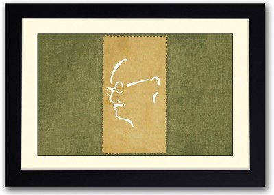 

Mahatma Gandhi Minimalistic Fine Art Print(14 inch X 20 inch, Framed)