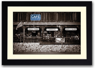 

Old Café Photography Fine Art Print(14 inch X 20 inch, Framed)