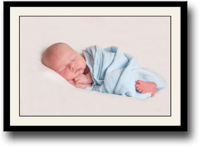 

Wrapped in blue cute baby Fine Art Print(10 inch X 14 inch, Framed)