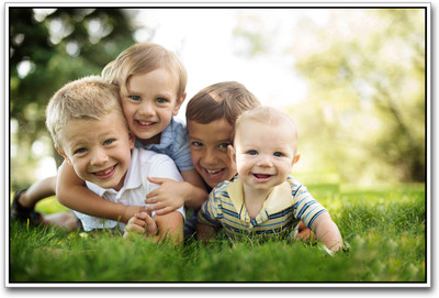 

Smiling Children fabulous Paper Print(12 inch X 18 inch)