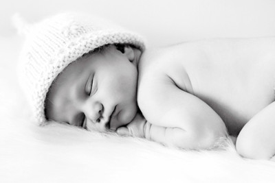 Child's Love - Sleeping Baby (24) Paper Print(12 inch X 18 inch, Streched)