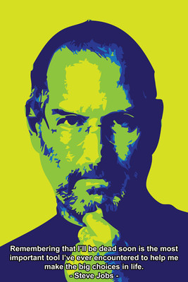 Steve Jobs - Inspiration Paper Print(18 inch X 12 inch, Rolled)