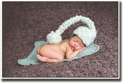 

Cute baby with a cute hat Fine Art Print(12 inch X 18 inch, Rolled)
