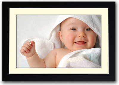 

Cute Baby smiling Fine Art Print(14 inch X 20 inch, Framed)
