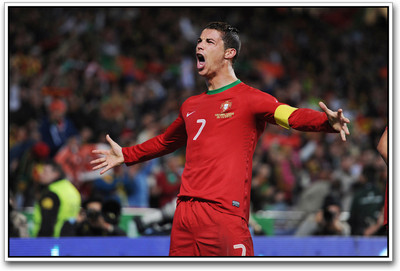 

Cristiano Ronaldo soccer Paper Print(12 inch X 18 inch)