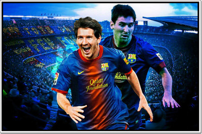 

Posterhouzz Lionel Messi Poster Paper Print(12 inch X 18 inch, Rolled)