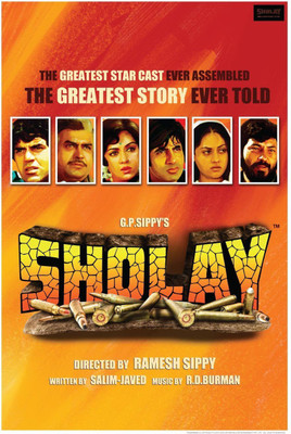 

Posterhouzz Sholay Poster Fine Art Print(18 inch X 12 inch, Rolled)