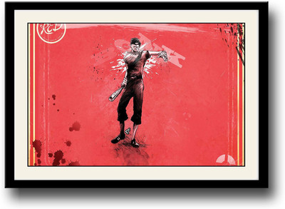 

Man with baseball bat Fine Art Print(10 inch X 14 inch, Framed)