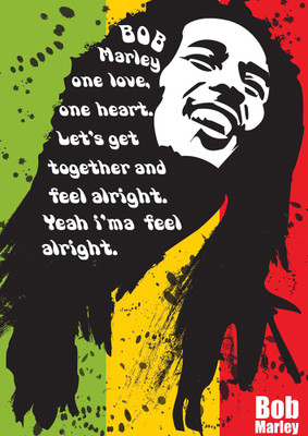 

Posterskart Bob Marley 'One Love' Poster Paper Print(18 inch X 12 inch, Rolled)