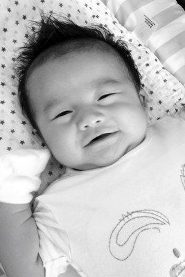 

Child's Love - Cute smiling Baby (3) Paper Print(18 inch X 12 inch, Streched)