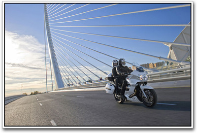 

Moto Guzzi white motorcycle Paper Print(12 inch X 18 inch)