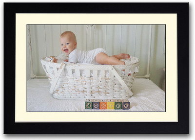 

7 Months Old Baby Fine Art Print(14 inch X 20 inch, Framed)