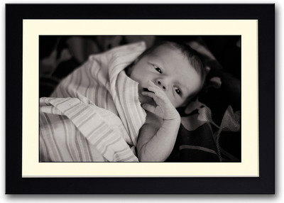 

Cute Baby B&W Aps1985 Fine Art Print(14 inch X 20 inch, Framed)