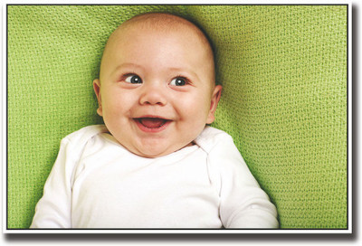 

Adorable new born baby smiling Fine Art Print(12 inch X 18 inch, Rolled)