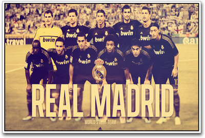 

Real Madrid football Team Paper Print(12 inch X 18 inch)