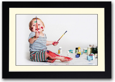 

Painter Baby Fine Art Print(14 inch X 20 inch, Framed)