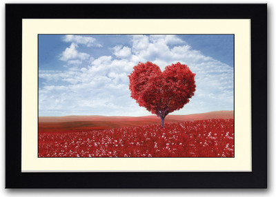 

Red Heart Tree Fine Art Print(14 inch X 20 inch, Framed)