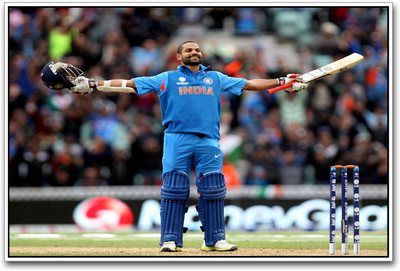 

Shikhar Dhawan cricket Paper Print(12 inch X 18 inch)