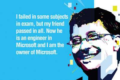 

Quote Bill Gates 12x18 inches Fine Art Print(12 inch X 18 inch)