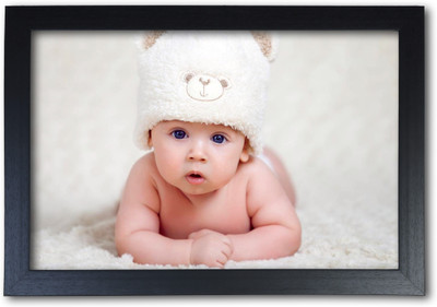 

Cute Little baby Poster with Frame Paper Print(14 inch X 20 inch, Streched)
