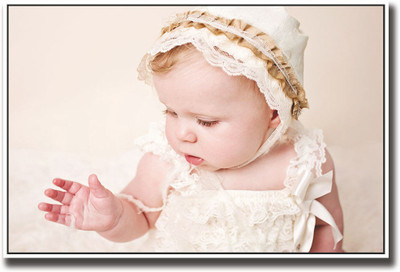 

Baby in white dress Fine Art Print(12 inch X 18 inch, Rolled)