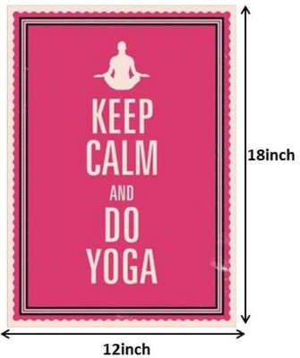23% OFF on Seven Rays Keep and do Yoga Paper Print (Small) Paper Print(18 inch X 12 inch)