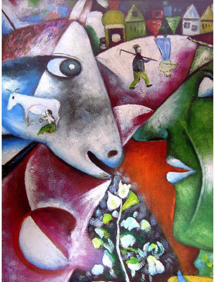 

Modern Masters Collection - I And The Village By Marc Chagall - Ready To Frame Rolled Digital Art Print On Photographic Paper(24 inch X 18 inch, Rolled)