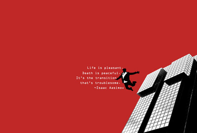 

Posterhouzz Between Life and Death - Isaac Asimove Quote - Motivational Poster Paper Print(12 inch X 18 inch, Rolled)