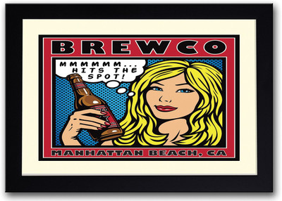 

Blonde With Beer Fine Art Print(14 inch X 20 inch, Framed)