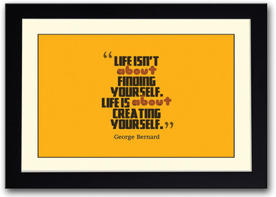 

George Bernard Life Quote Fine Art Print(14 inch X 20 inch, Framed)