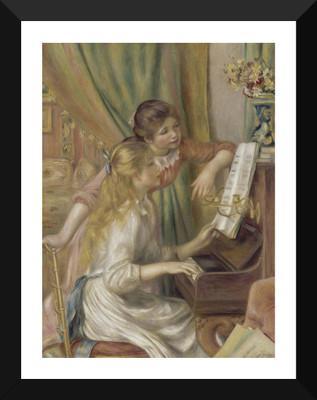 

Tallenge Old Masters Collection - Girls at the Piano By Pierre-Auguste Renoir - Premium Quality A3 Size Framed Poster Paper Print(17 inch X 12 inch, Framed)