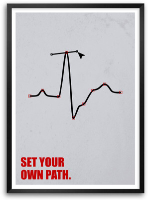 

Set Your Own Path Business Quotes Paper Print(16.5 inch X 11.5 inch, Framed)