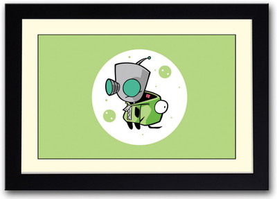

Green Cartoon Fine Art Print(14 inch X 20 inch, Framed)