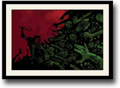 

Zombie artwork Fine Art Print(10 inch X 14 inch, Framed)