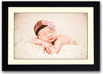 

Baby Sleeping With Flower Band Fine Art Print(14 inch X 20 inch, Framed)