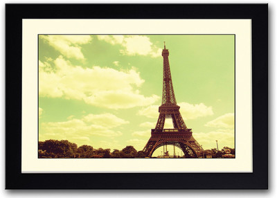 

Amazing Eiffel Tower In Paris Photography Fine Art Print(14 inch X 20 inch, Framed)